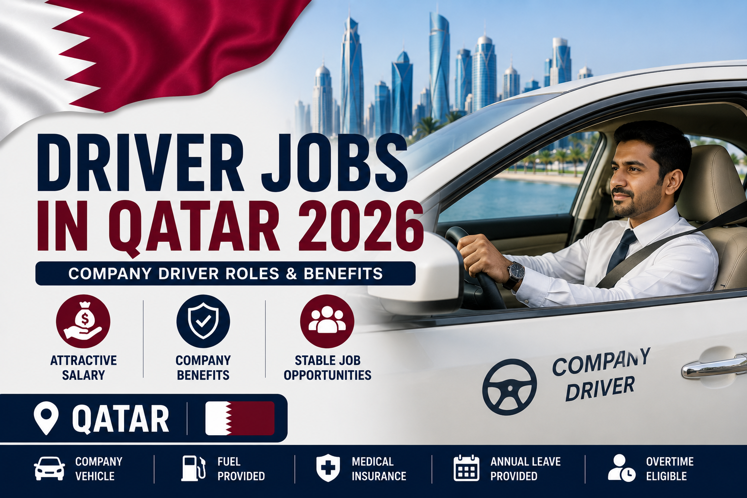 Driver Jobs in Qatar 2026 | Company Driver Roles & Benefits