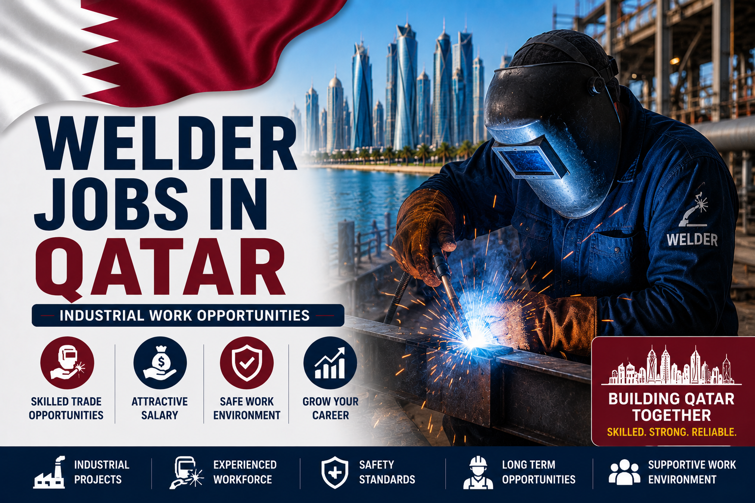 Welder Jobs in Qatar | Industrial Work Opportunities