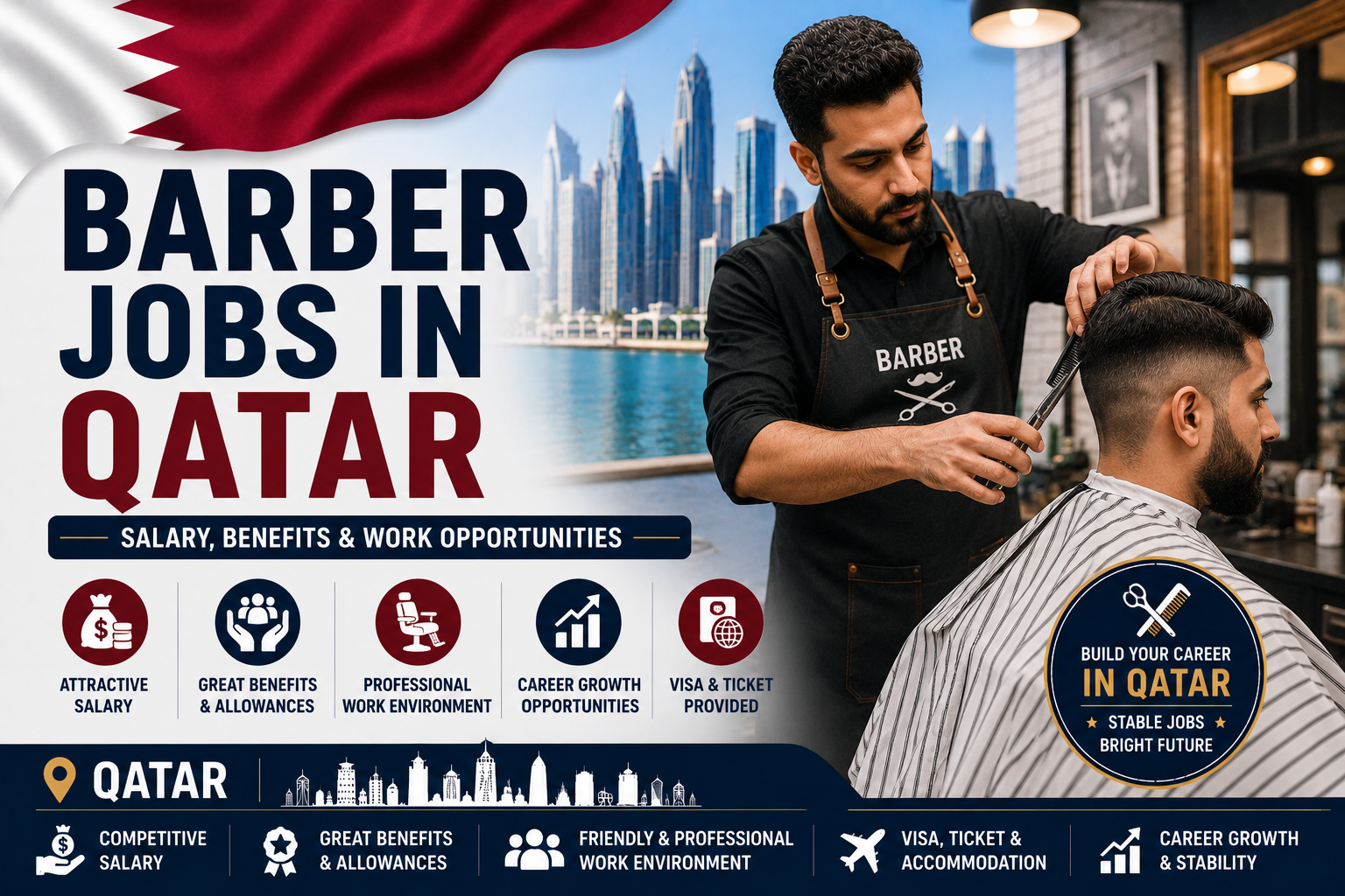 Barber Jobs in Qatar | Salary, Benefits & Work Opportunities