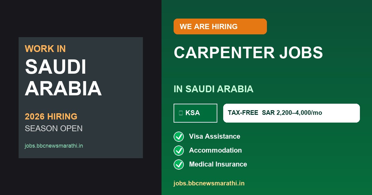 Carpenter Jobs in Saudi Arabia | Construction & Interior Work Opportunities