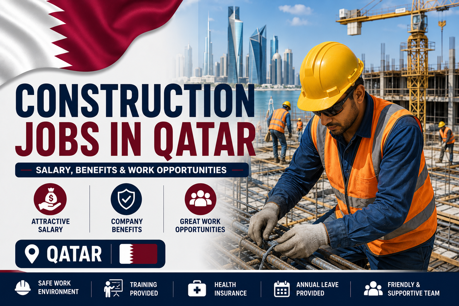 Construction Jobs in Qatar | Salary, Benefits & Work Opportunities
