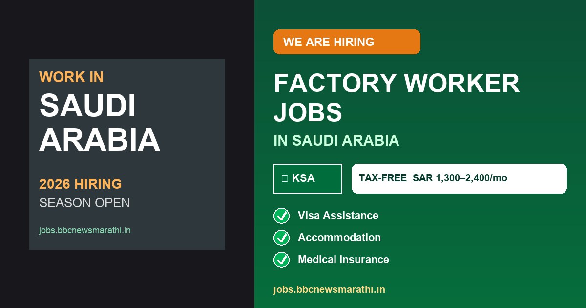 Factory Worker Jobs in Saudi Arabia | Salary, Benefits & Work Details
