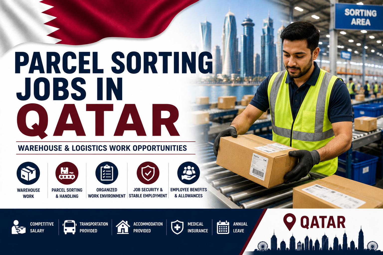Parcel Sorting Jobs in Qatar | Warehouse & Logistics Work Opportunities